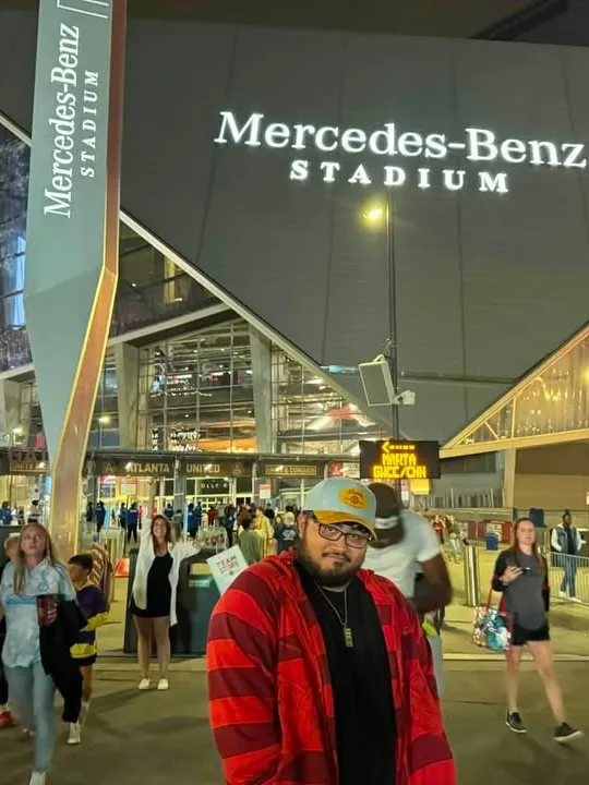 Outside Mercedes-Benz Stadium, Atlanta