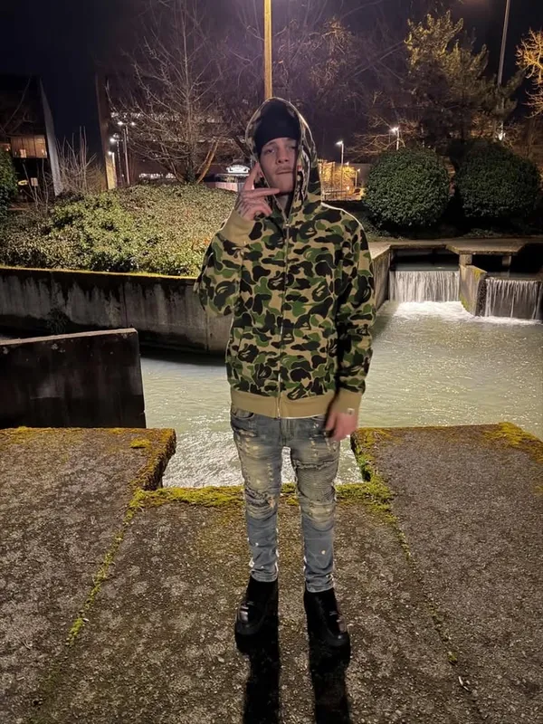 By the water at night