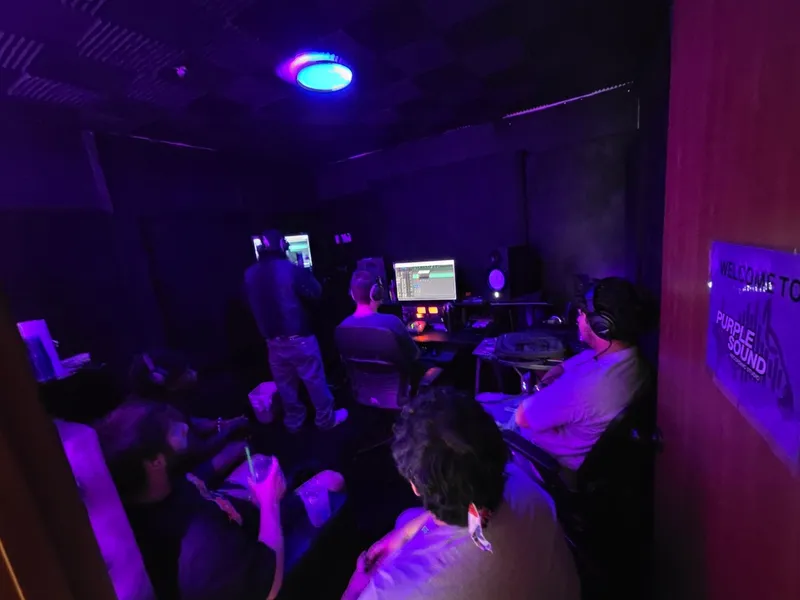 Heads turned to the screen for the playback