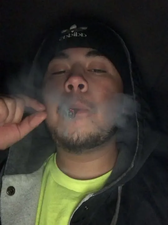 Late night, hood up