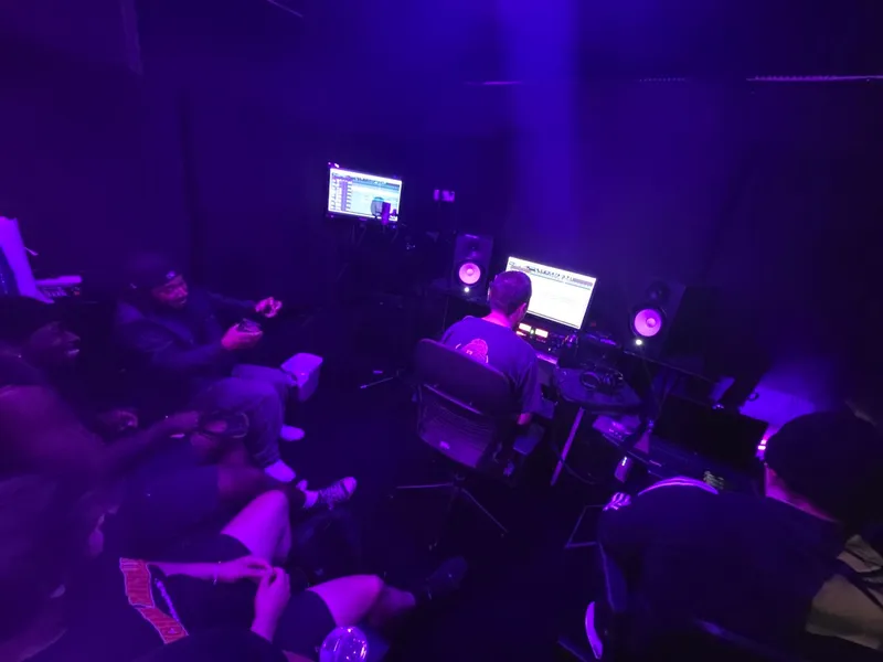 The room listening the whole way through