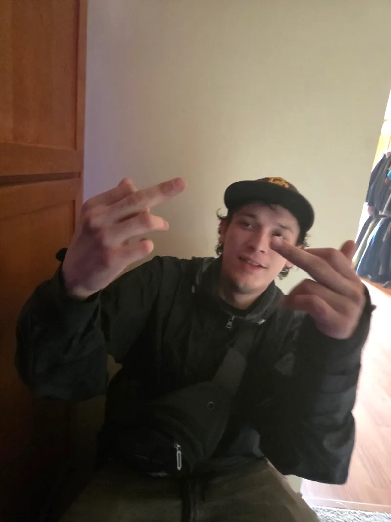 Throwing it up for the camera
