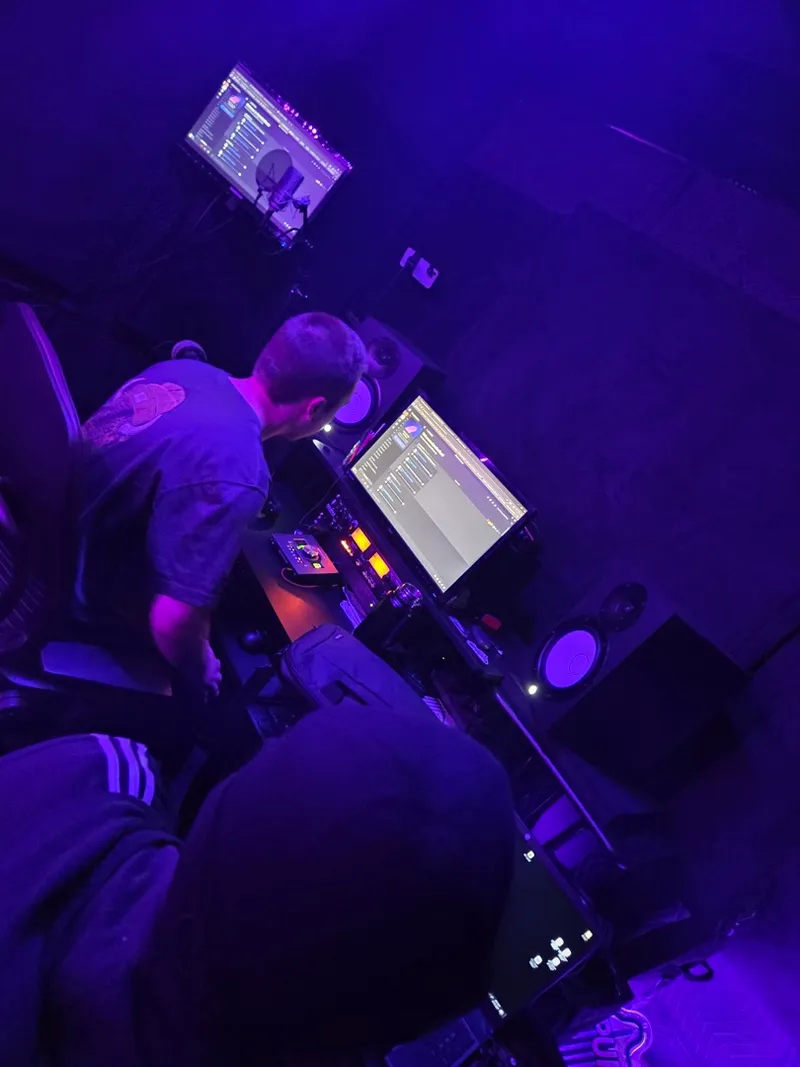 Two on it at the desk